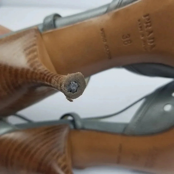 Prada Gray Women's Heels - Picture 6 of 11